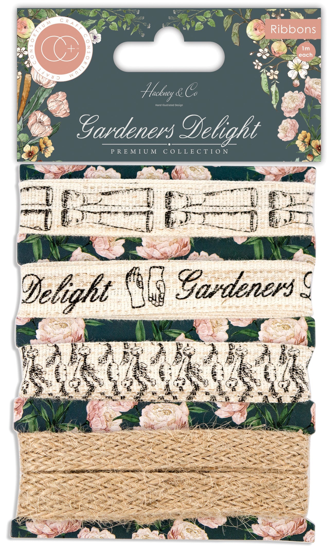 Craft Consortium Gardeners Delight - Lace Ribbons