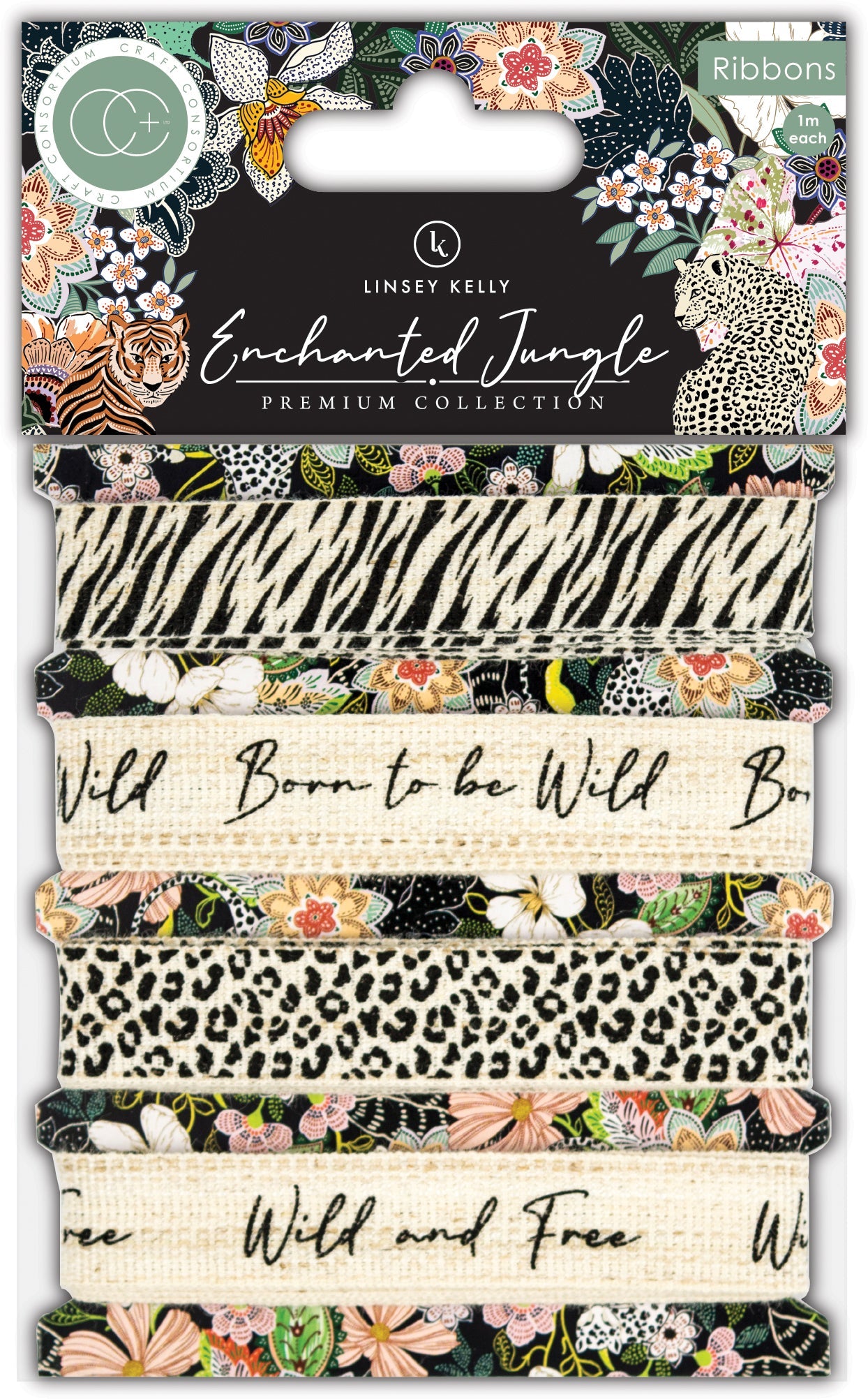 Craft Consortium Enchanted Jungle - Ribbons