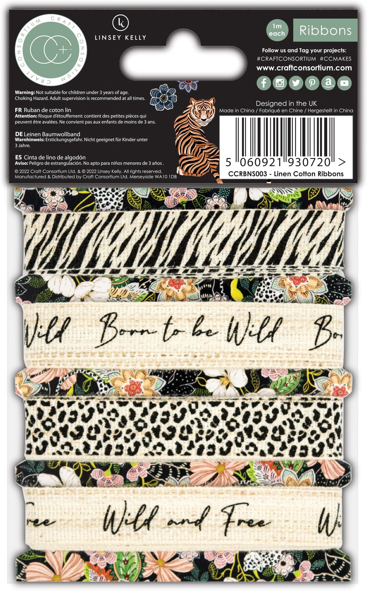 Craft Consortium Enchanted Jungle - Ribbons