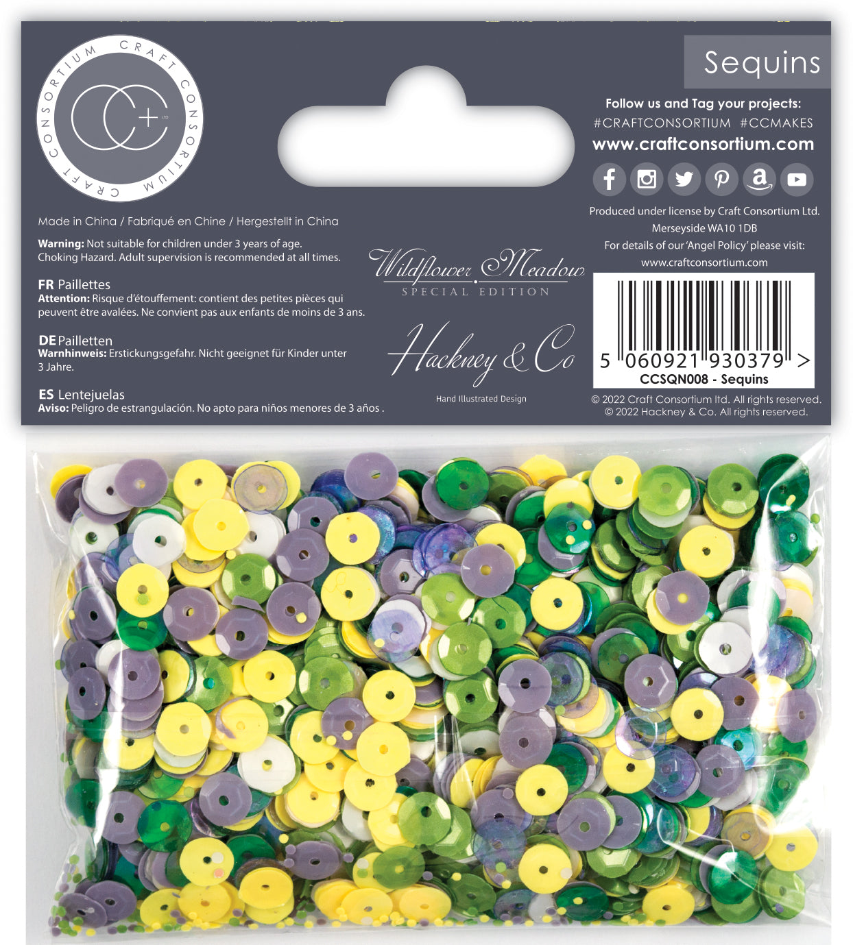 Craft Consortium Wildflower Meadow - SE -  Sequins