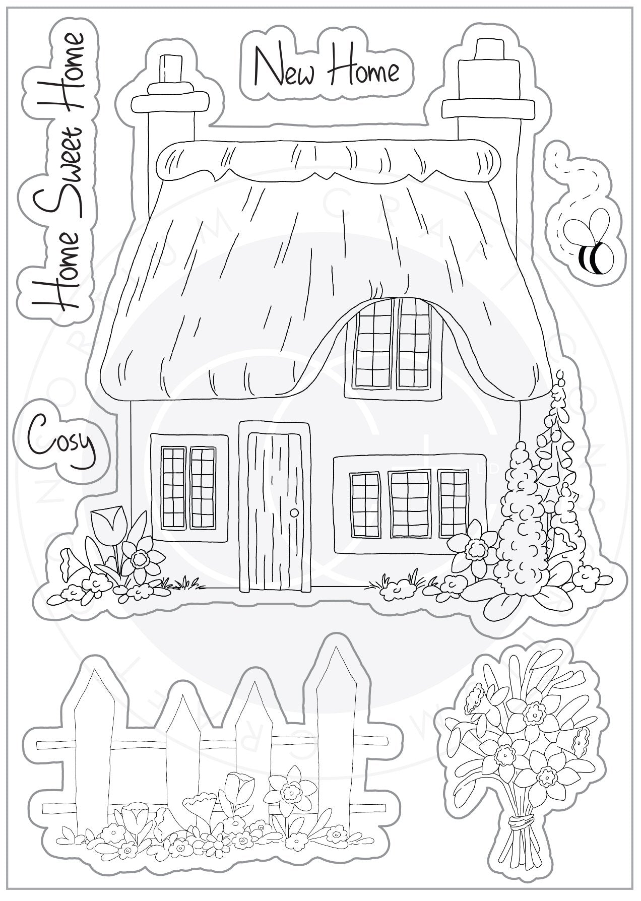 Stamp Set - Cottage Garden