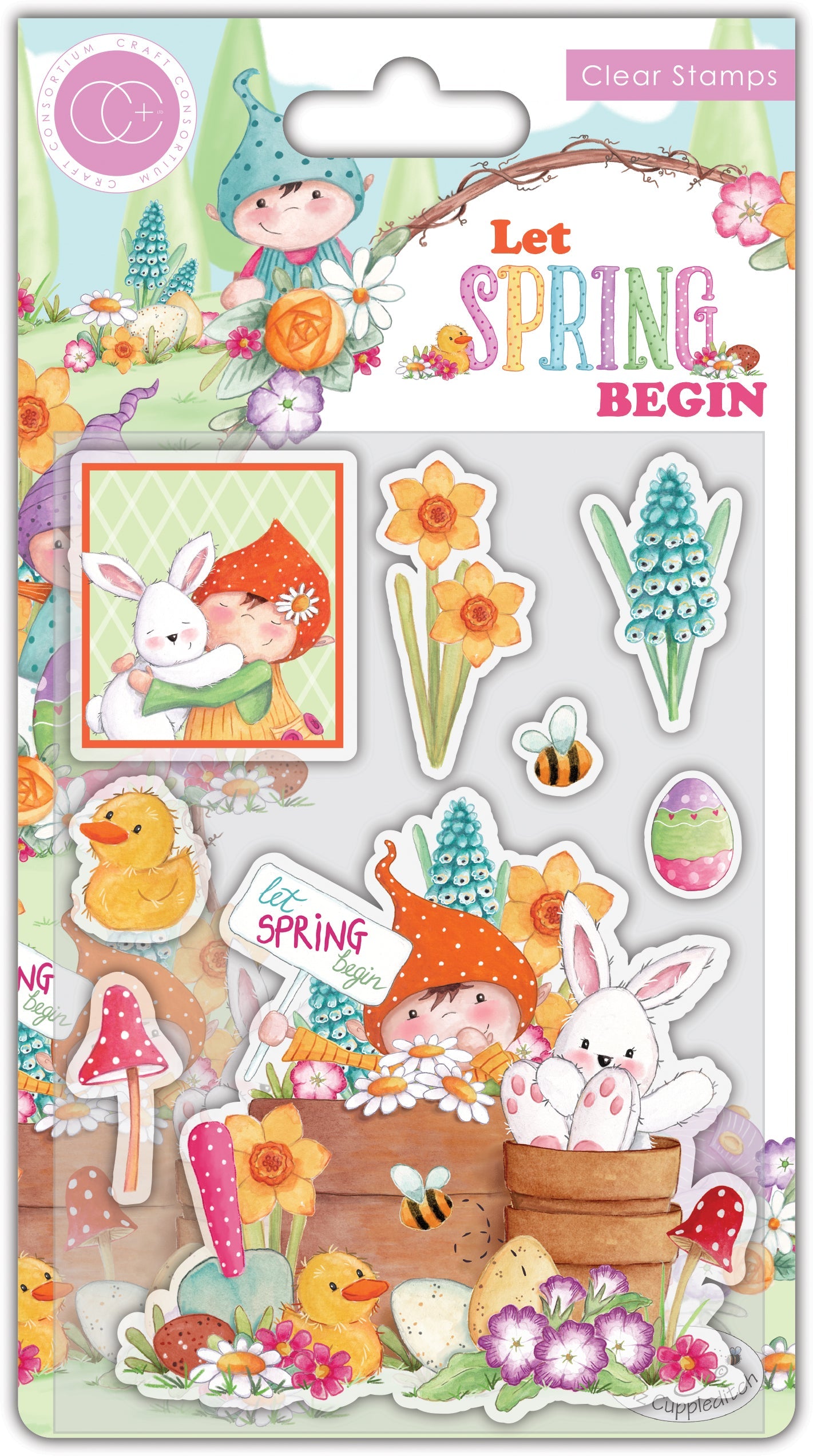 Craft Consortium Let Spring Begin - Stamp Set - Let Spring Begin