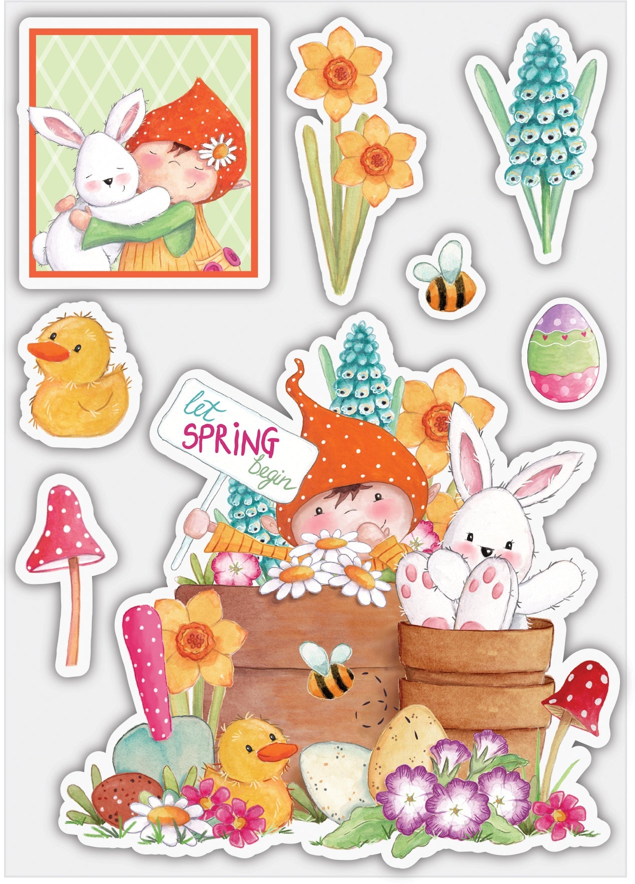 Craft Consortium Let Spring Begin - Stamp Set - Let Spring Begin