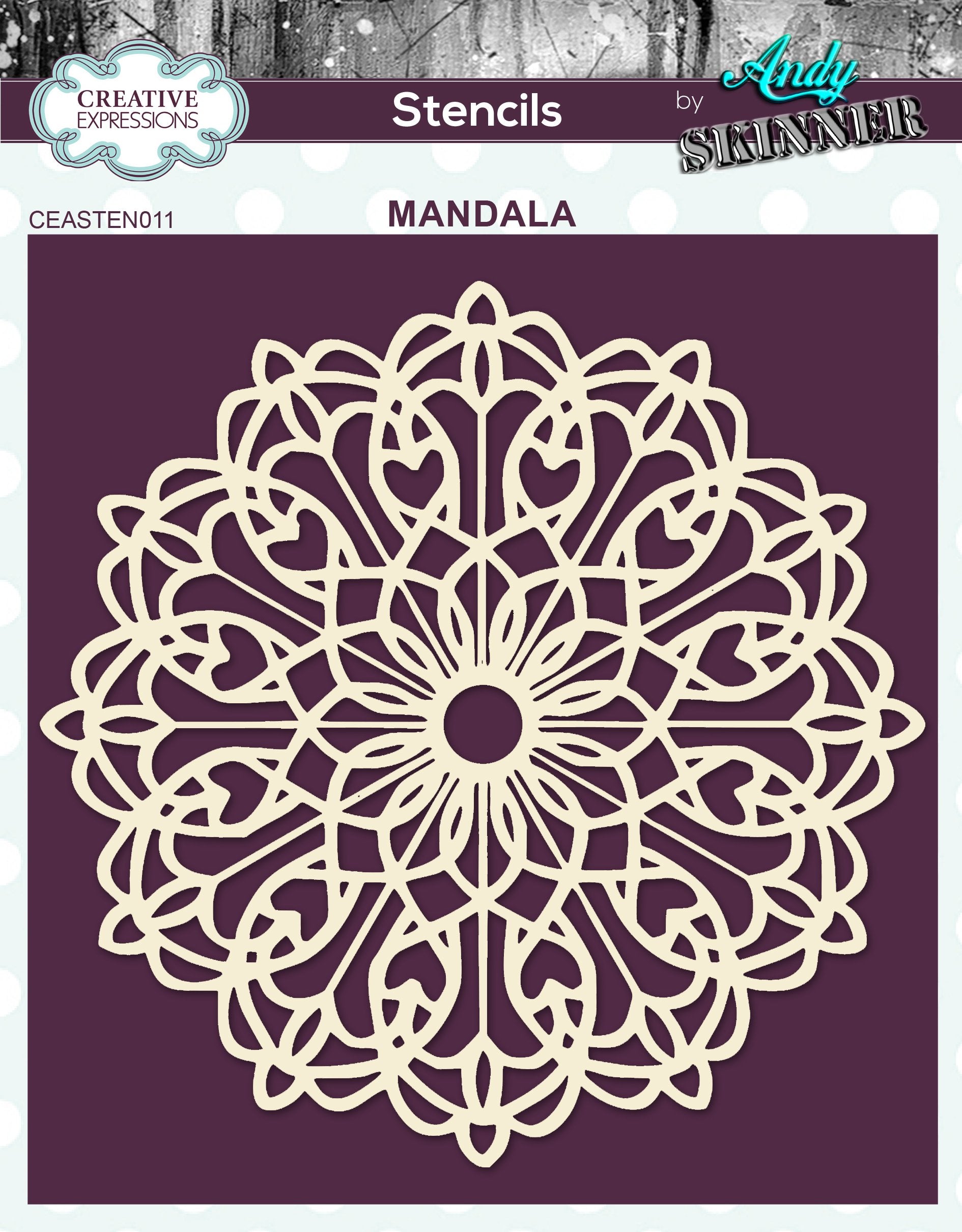 Andy Skinner Mandala 6 in x 6 in Mask