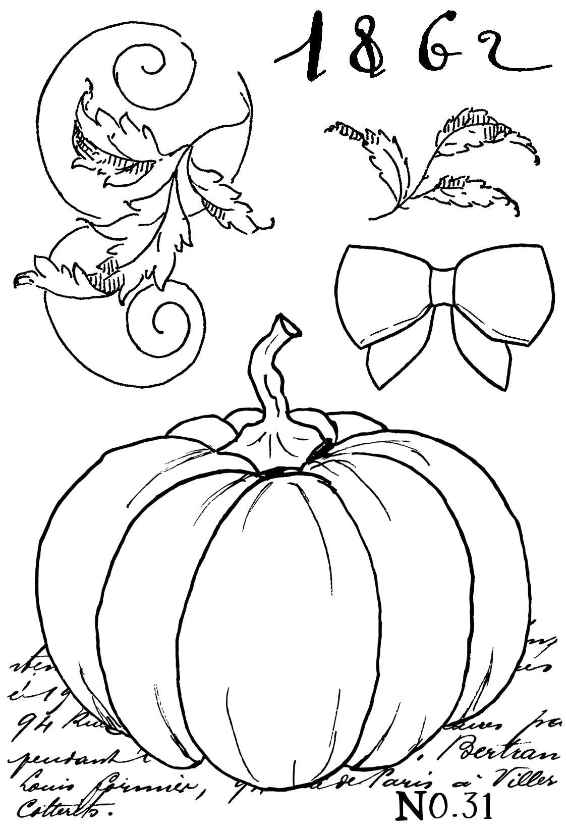 Creative Expressions Sam Poole Ghost Pumpkin A6 Clear Stamp Set