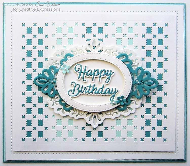 Dies by Sue Wilson Filigree Artistry Collection Squares & Crosses Border