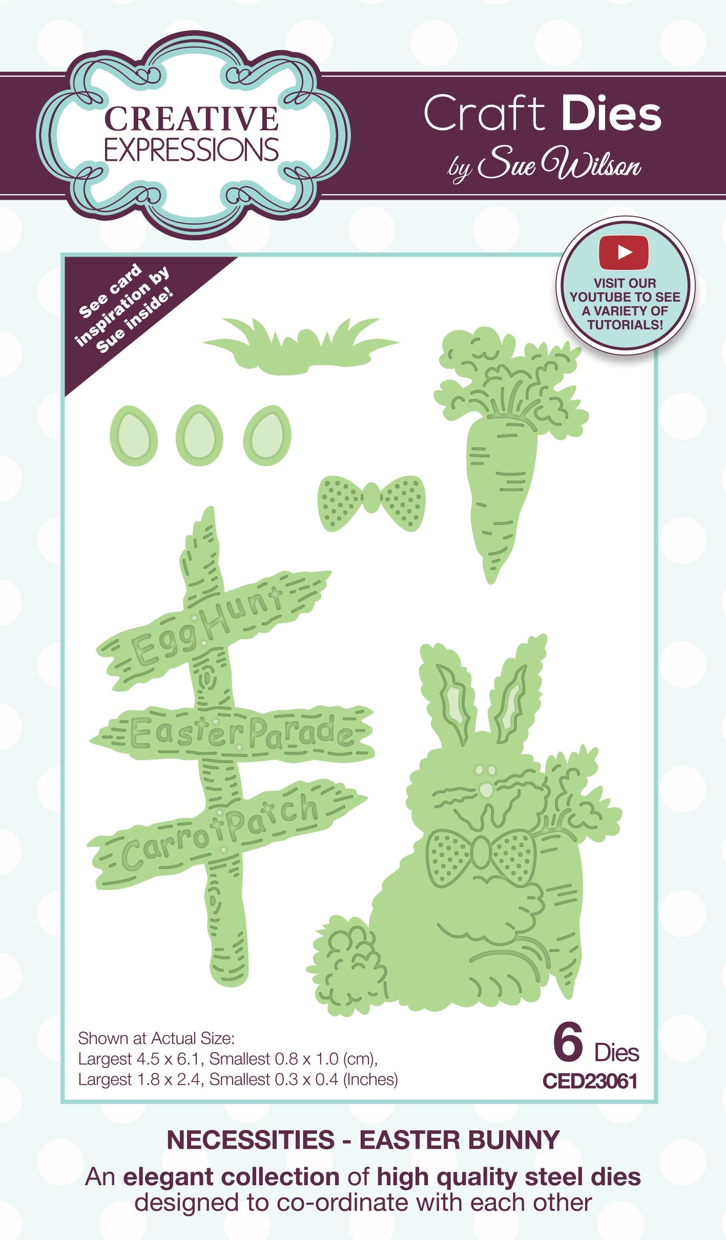 Creative Expressions Sue Wilson Necessities Easter Bunny Craft Die