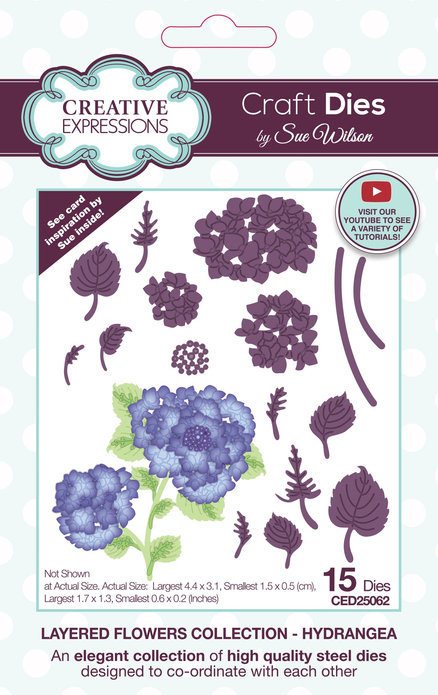 Creative Expressions Sue Wilson Layered Flowers Collection Hydrangea Craft Die