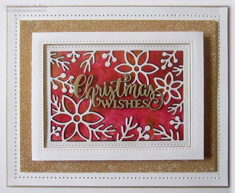 Festive Collection Pretty Poinsettia Frame Craft Die