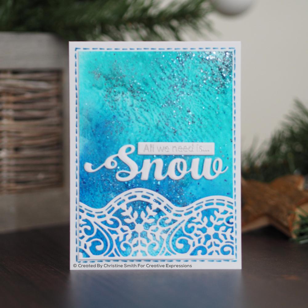 Dies by Sue Wilson Festive Snow