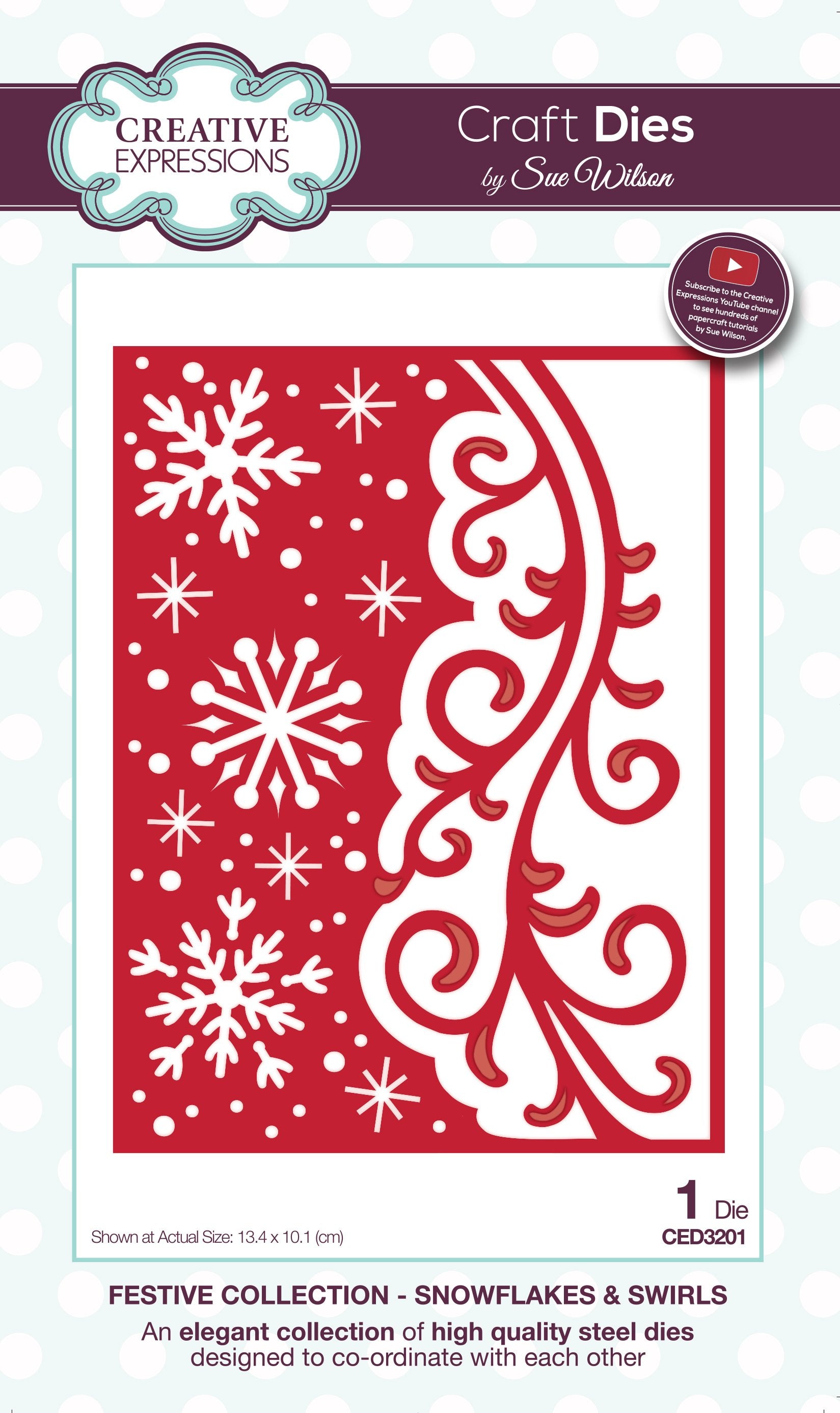 Dies by Sue Wilson Festive Snowflakes & Swirls