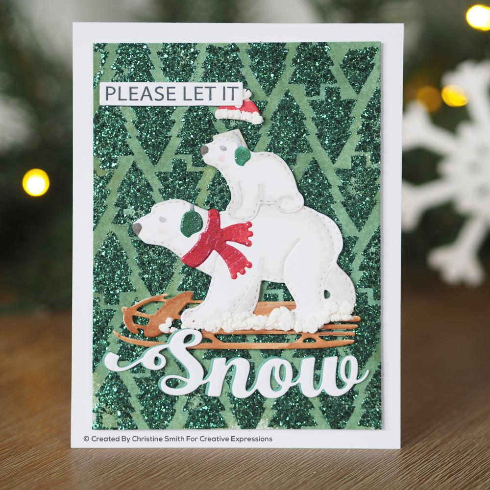 Dies by Sue Wilson Festive Snow