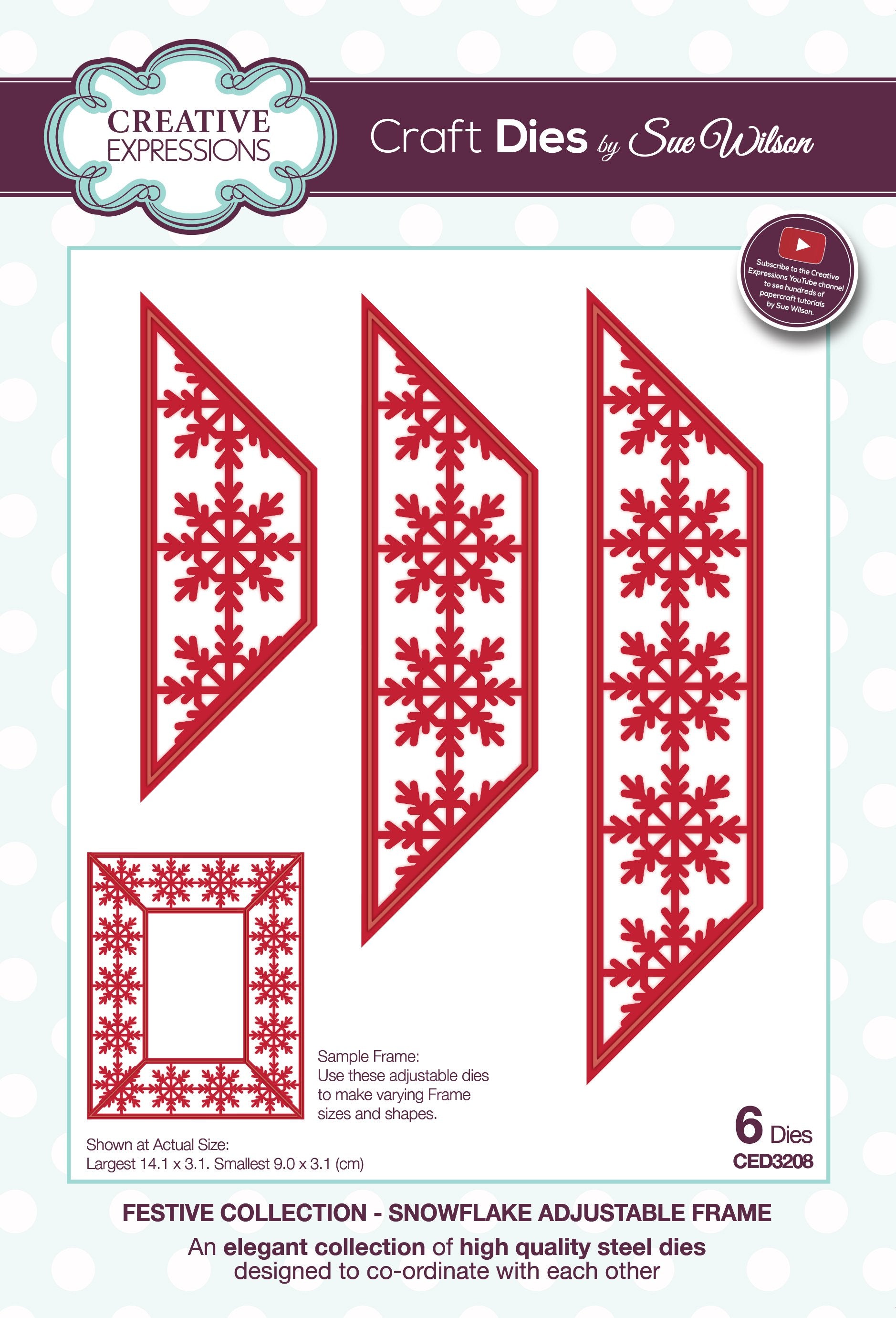 Dies by Sue Wilson Festive Snowflake Adjustable Frame