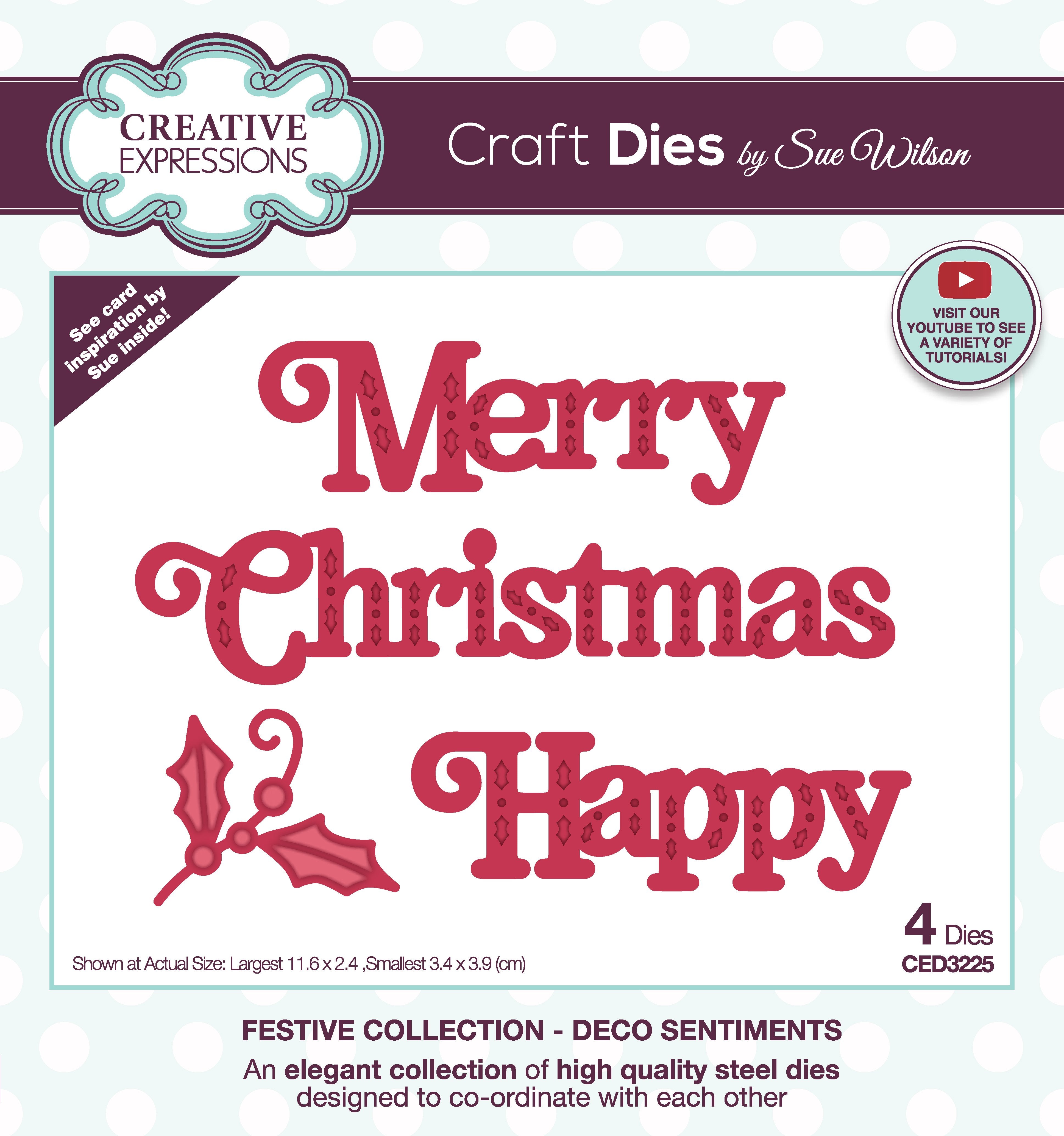 Creative Expressions Sue Wilson Deco Sentiments