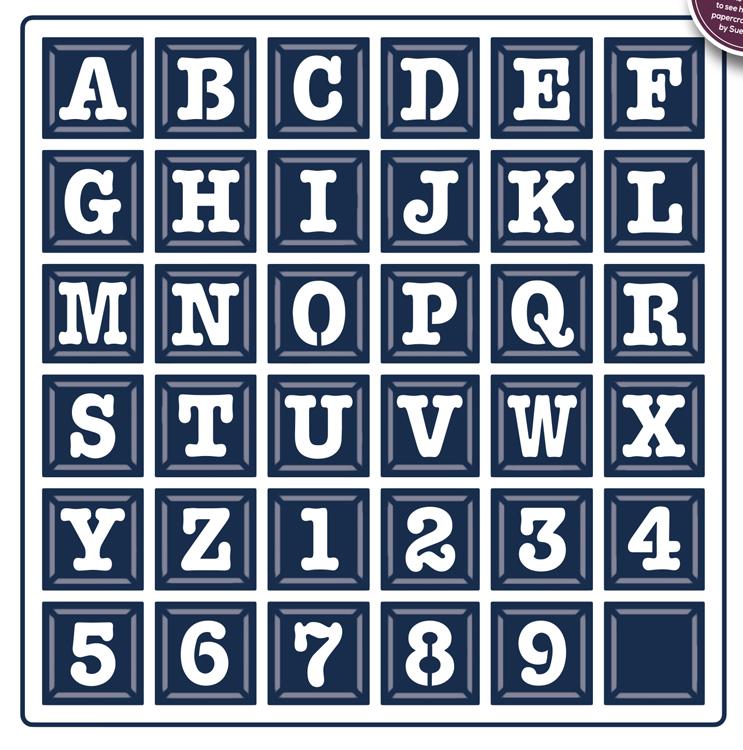 Expressions Collection Alphabet Grid Die