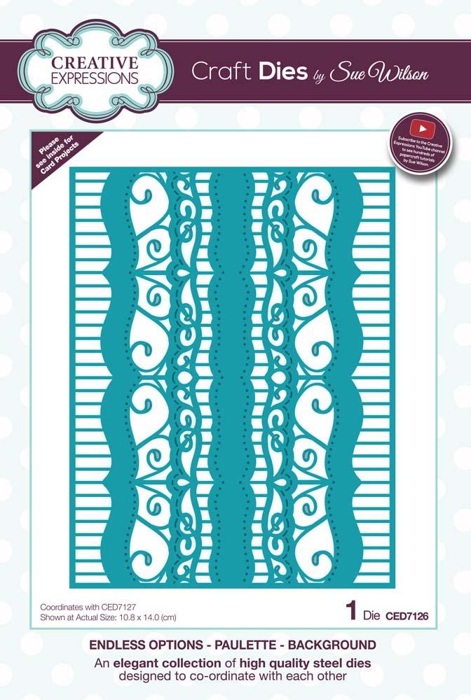 Dies by Sue Wilson Endless Options Collection Paulette - Background