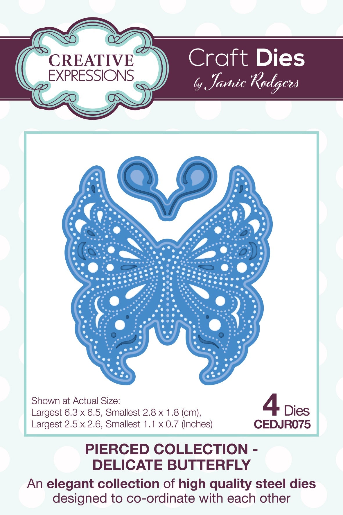 Creative Expressions Jamie Rodgers Delicate Butterfly Craft Die