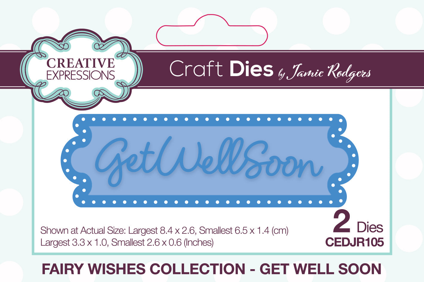 Creative Expressions Jamie Rodgers Fairy Wishes Get Well Soon Craft Die