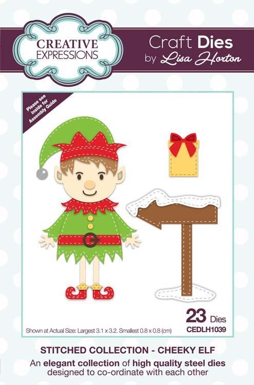 Stitched Collection Cheeky Elf Craft Die