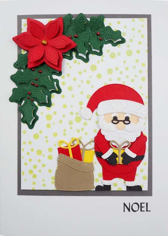 Stitched Collection Jolly Santa Craft Die