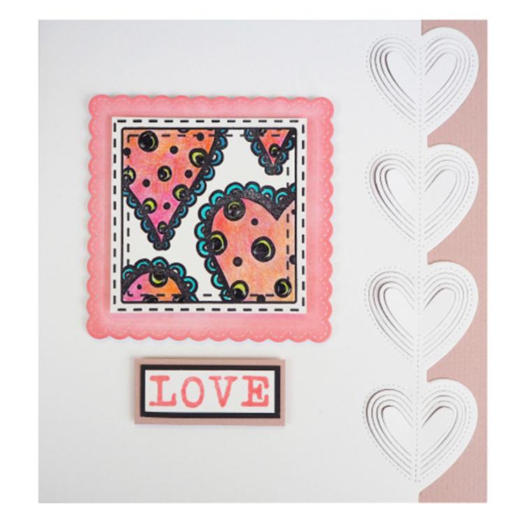 Creative Expressions Cut and Lift Collection Heart String Edger