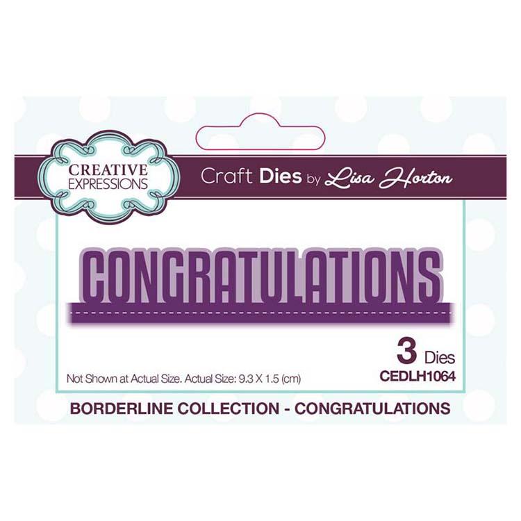 Creative Expressions Borderline Collection Congratulations