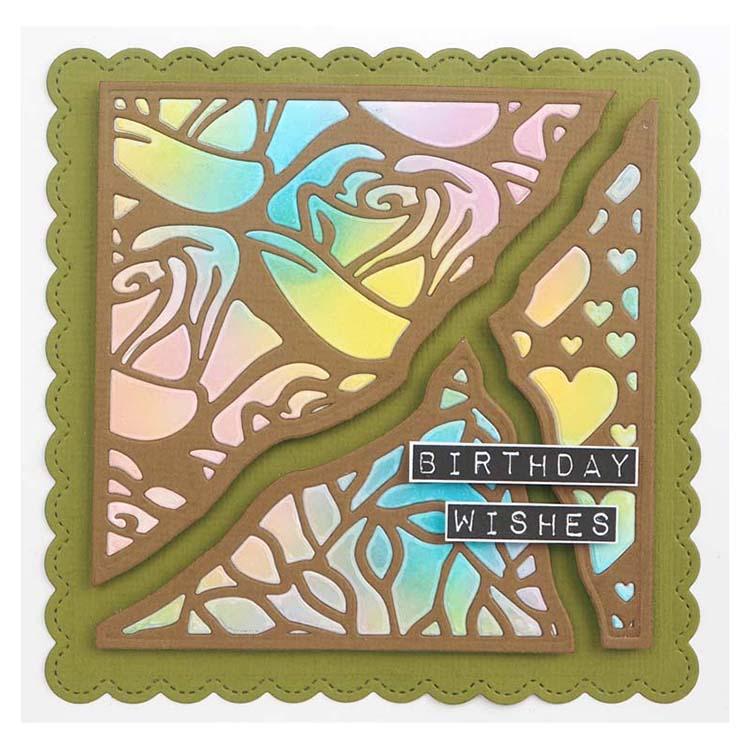 Creative Expressions Broken Tiles Collection Hearts & Roses Craft Die