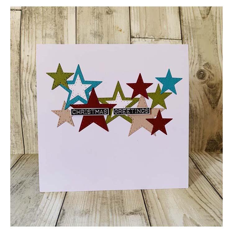 Creative Expressions Stitched Collection Layered Stars Craft Die