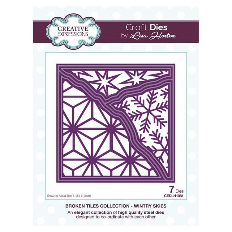 Creative Expressions Broken Tiles Collection Wintry Skies Craft Die