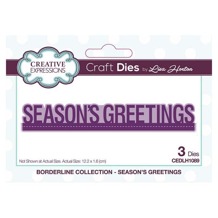 Creative Expressions Borderline Seasons Greetings Craft Die