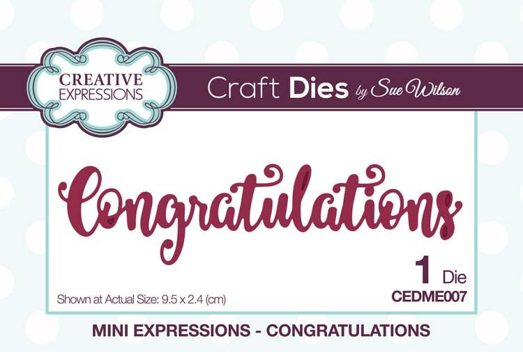 Mini Expressions Congratulations