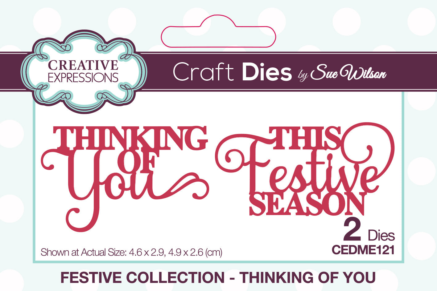 Creative Expressions Sue Wilson Festive Mini Expressions Duos Thinking Of You Craft Die