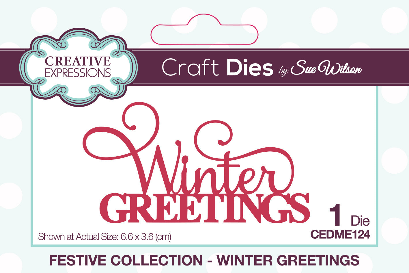 Creative Expressions Sue Wilson Festive Mini Expressions Winter Greetings Craft Die