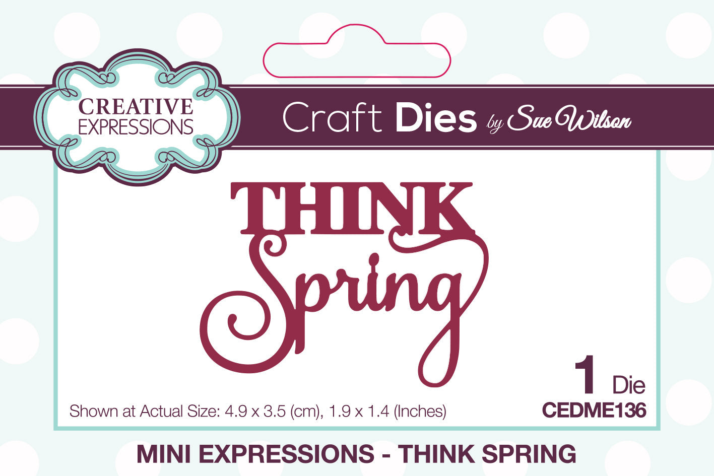 Creative Expressions Sue Wilson Mini Expressions Think Spring Craft Die