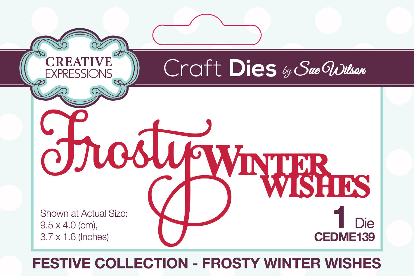 Creative Expressions Sue Wilson Festive Frosty Winter Wishes Craft Die