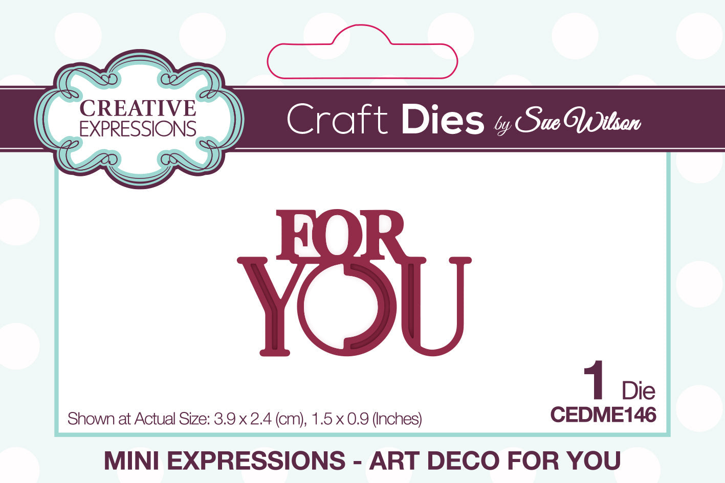 Creative Expressions Sue Wilson Mini Expressions Art Deco For You Craft Die