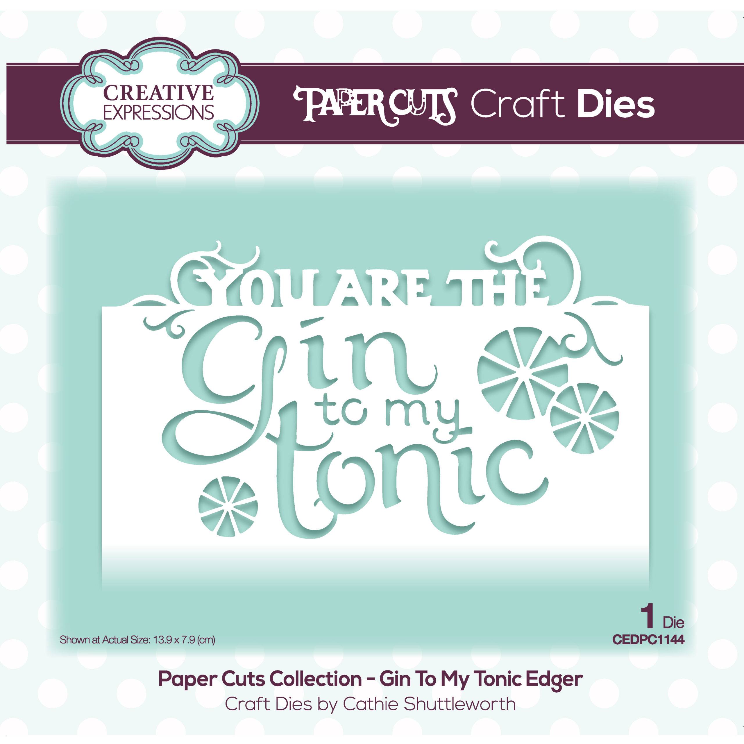 Paper Cuts Collection - Gin To My Tonic Edger