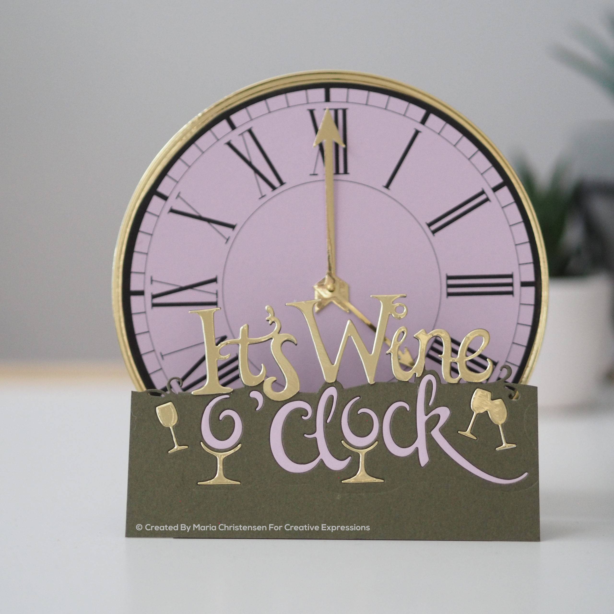 Paper Cuts Collection - Wine O'Clock Edger