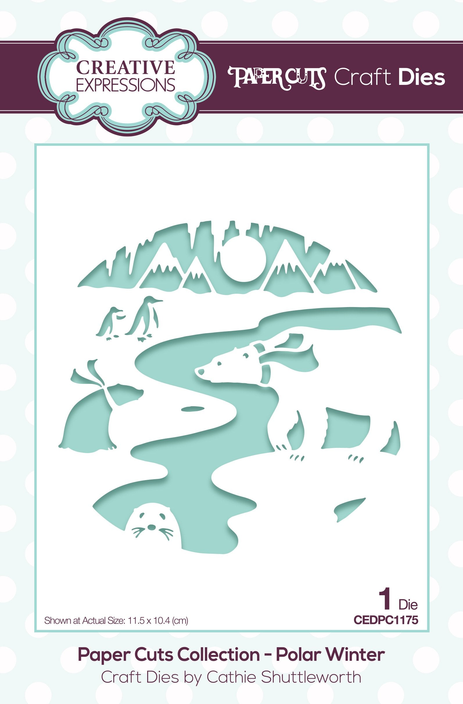 Creative Expressions Paper Cuts Scene Polar Winter Craft Die