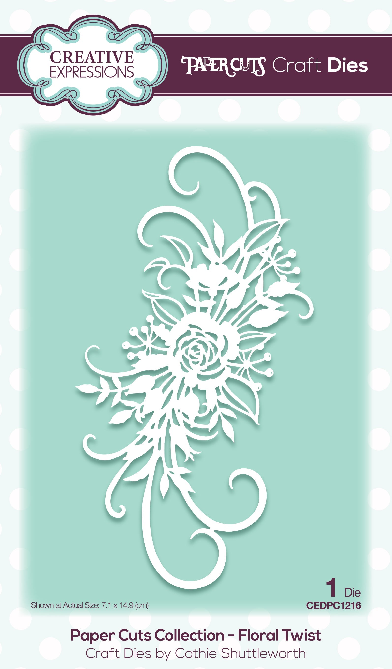 Creative Expressions Paper Cuts Floral Twist Craft Die