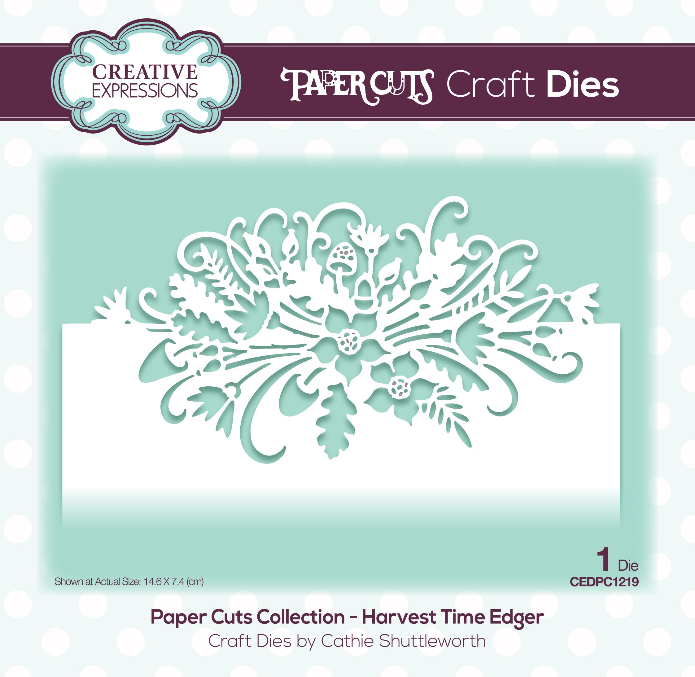 Creative Expressions Paper Cuts Harvest Time Edger Craft Die