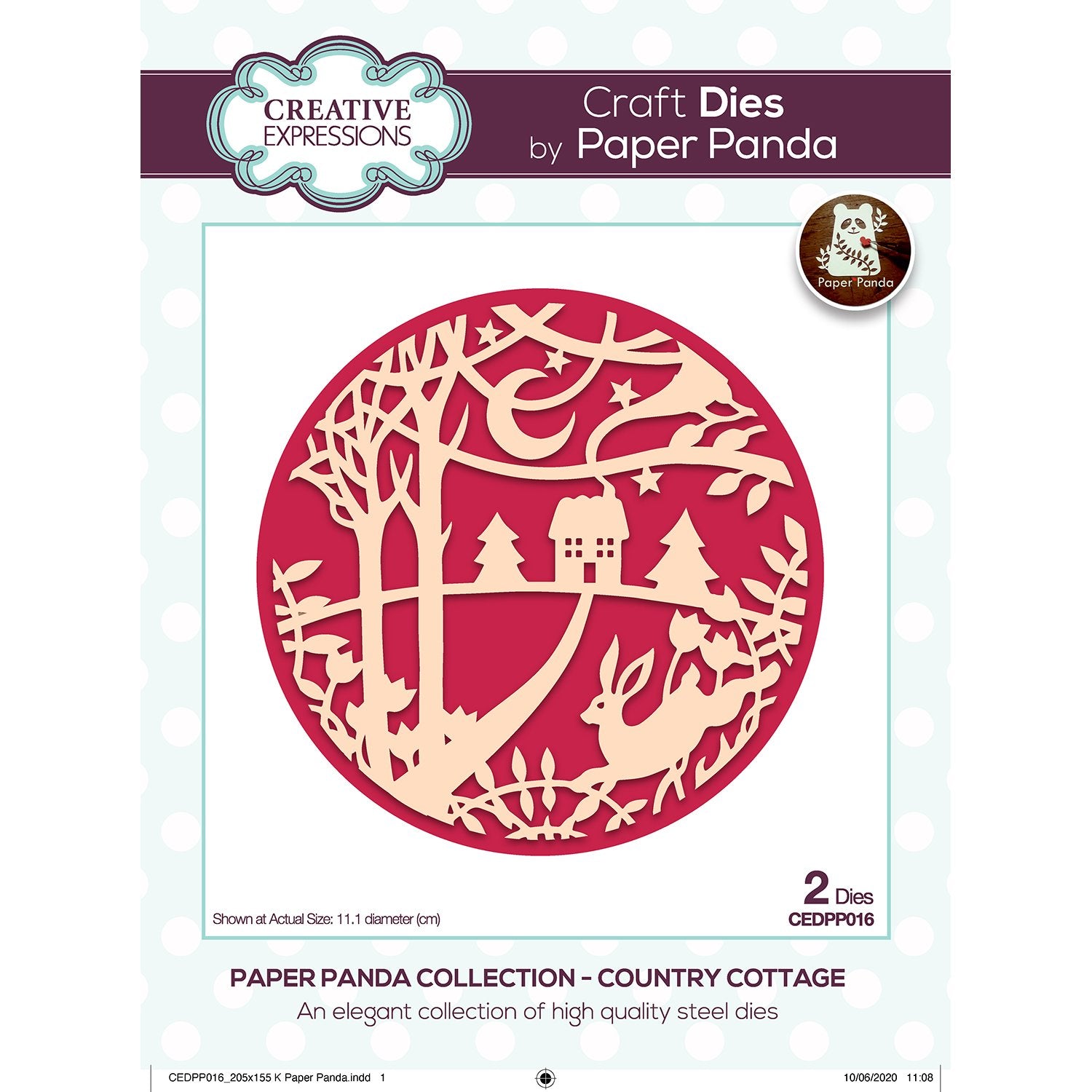 Paper Panda Country Cottage Craft Die