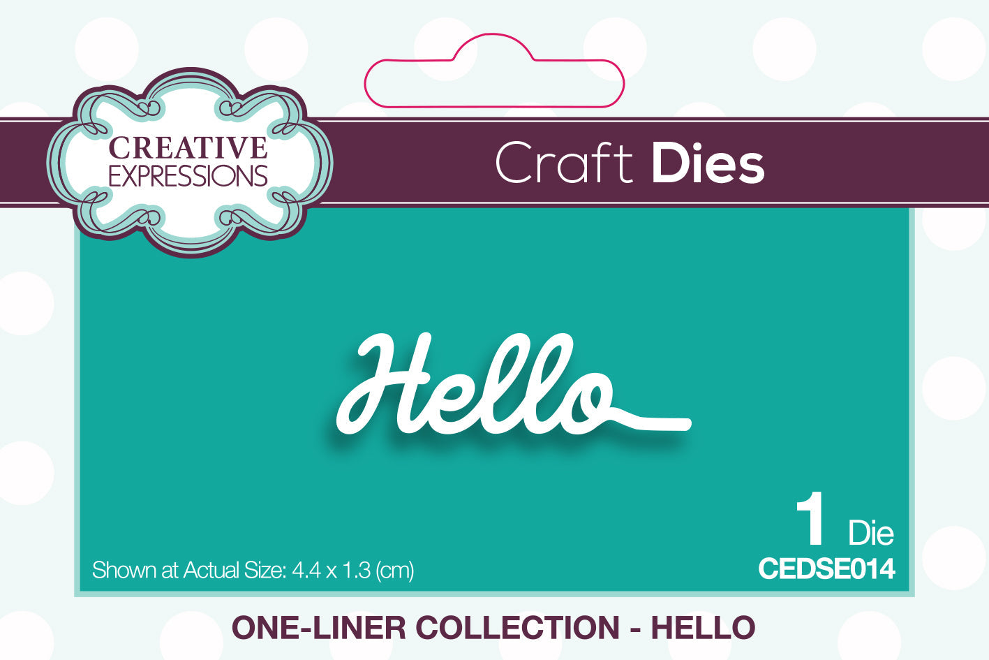 Creative Expressions One-liner Collection Hello Craft Die