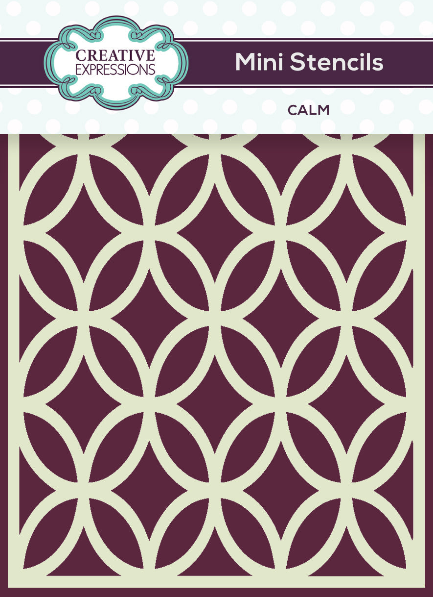 Creative Expressions Mini Stencil Calm 4 in x 3 in