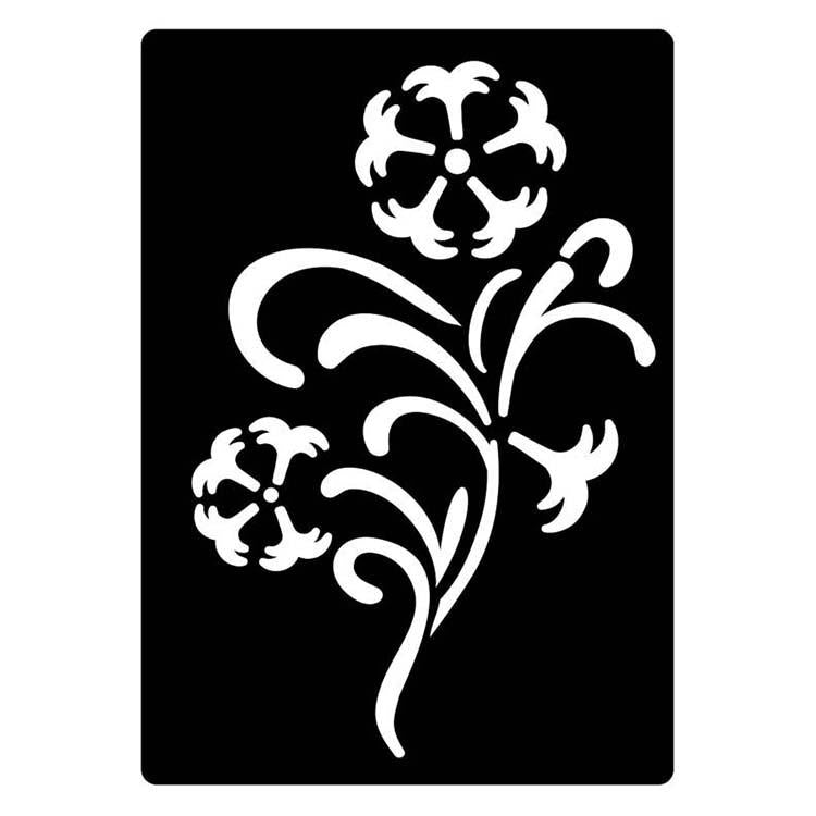 Creative Expressions Mini Stencil Floral Flourish