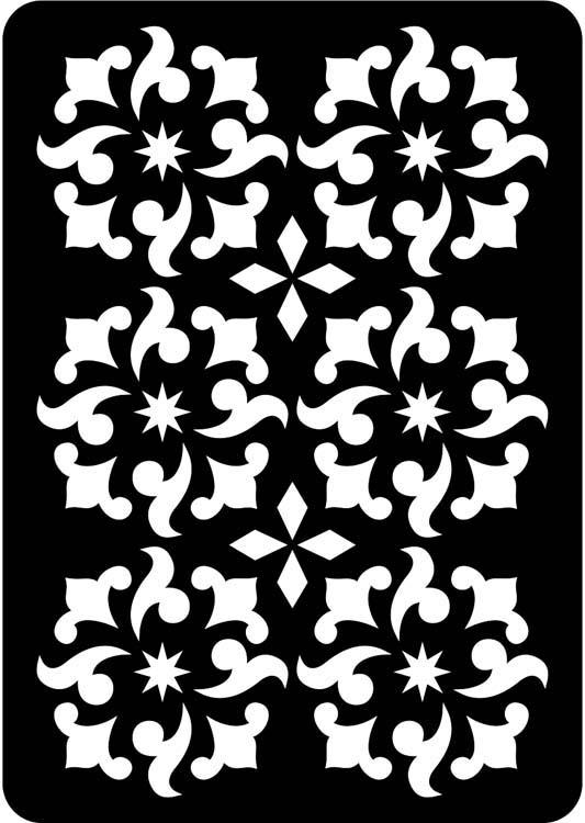 Creative Expressions Mini Stencil Swirly Motif