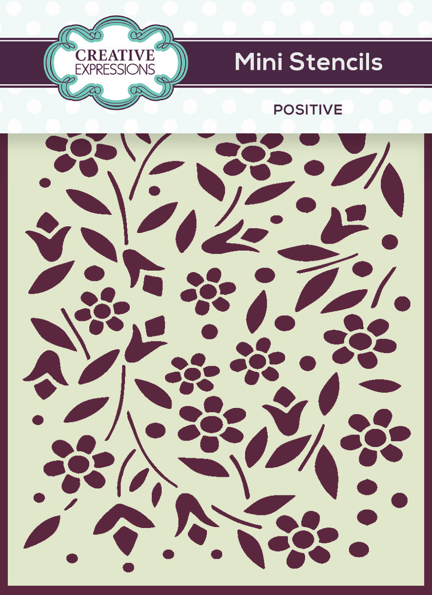 Creative Expressions Mini Stencil Positive 4 in x 3 in