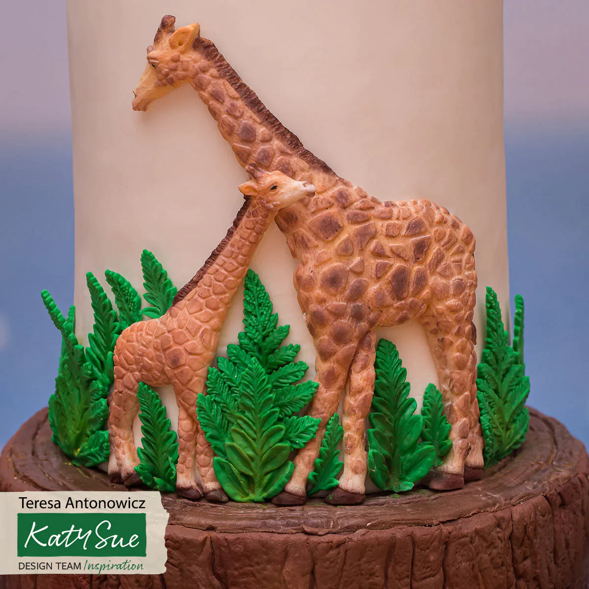 Giraffe Mother and Baby Silicone Mould