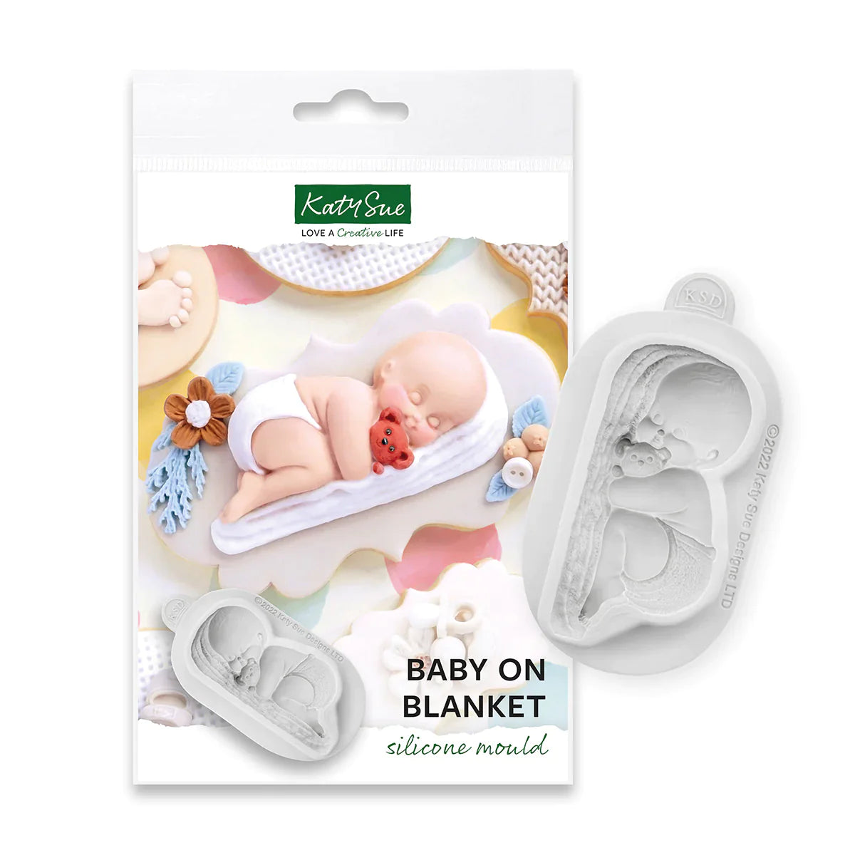 Baby on Blanket Silicone Mould