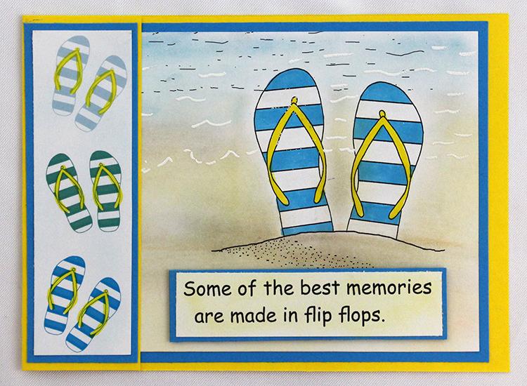 Frog's Whiskers Ink Stamp - Flip Flops